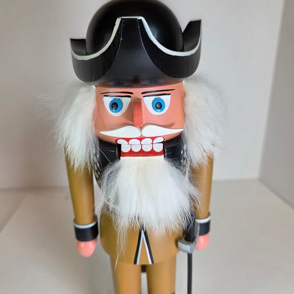 Vintage Erzgebirge German Nutcracker Soldier 10.5" – GDR Handmade Wood - Picture 7 of 13